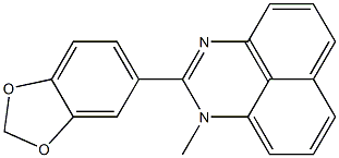 2-(1,3-Benzodioxol-5-yl)-1-methyl-1H-perimidine 구조식 이미지