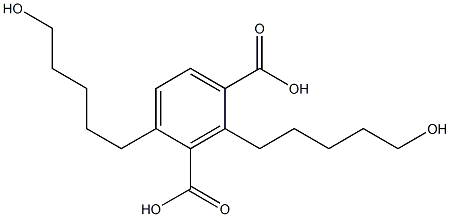 2,4-Bis(5-hydroxypentyl)isophthalic acid Structure