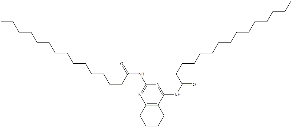 N,N'-[(5,6,7,8-Tetrahydroquinazoline)-2,4-diyl]bis(pentadecanamide) Structure