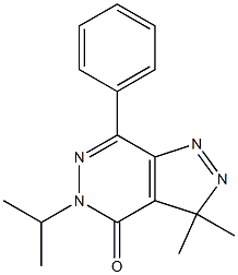 3,3-Dimethyl-5-isopropyl-7-phenyl-3H-pyrazolo[3,4-d]pyridazin-4(5H)-one Structure
