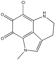 6-Chloro-1,3,4,5-tetrahydro-1-methylpyrrolo[4,3,2-de]quinoline-7,8-dione Structure