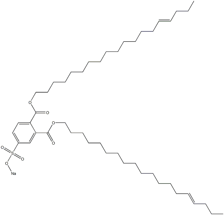 4-(Sodiosulfo)phthalic acid di(15-nonadecenyl) ester 구조식 이미지