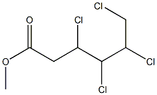 3,4,5,6-Tetrachlorocaproic acid methyl ester Structure
