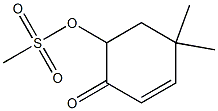 4-Mesyloxy-6,6-dimethyl-1-cyclohexen-3-one 구조식 이미지