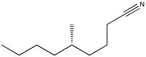 [S,(+)]-5-Methylnonanenitrile Structure