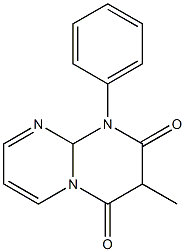 1-Phenyl-3-methyl-1,9a-dihydro-2H-pyrimido[1,2-a]pyrimidine-2,4(3H)-dione 구조식 이미지