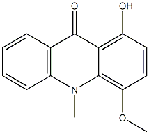 1-Hydroxy-4-methoxy-10-methylacridin-9(10H)-one Structure