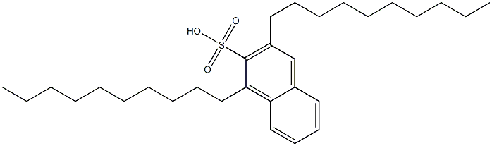 1,3-Didecyl-2-naphthalenesulfonic acid Structure