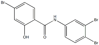 3',4,4'-Tribromo-2-hydroxybenzanilide 구조식 이미지