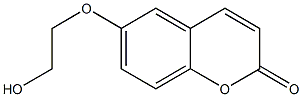 6-(2-Hydroxyethoxy)-2H-1-benzopyran-2-one Structure