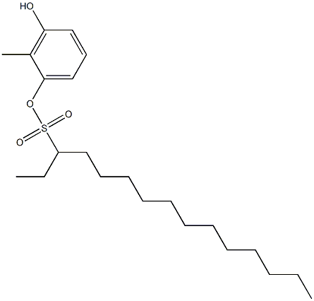 3-Pentadecanesulfonic acid 3-hydroxy-2-methylphenyl ester 구조식 이미지