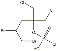 Chlorophosphonic acid (2,3-dibromopropyl)[2-chloro-1-(chloromethyl)ethyl] ester Structure