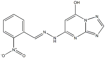 5-[N'-(2-Nitrobenzylidene)hydrazino]-7-hydroxy[1,2,4]triazolo[1,5-a]pyrimidine Structure