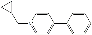 1-Cyclopropylmethyl-4-(phenyl)pyridinium 구조식 이미지