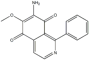 7-Amino-6-methoxy-1-phenylisoquinoline-5,8-dione 구조식 이미지