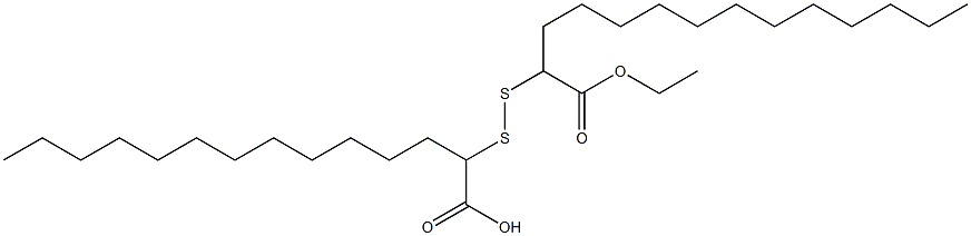 2,2'-Dithiobis(tetradecanoic acid ethyl) ester Structure