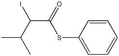 2-Iodo-3-methylbutanethioic acid S-phenyl ester 구조식 이미지