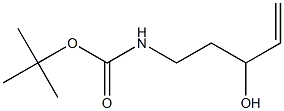 N-[3-Hydroxy-4-pentenyl]carbamic acid tert-butyl ester Structure