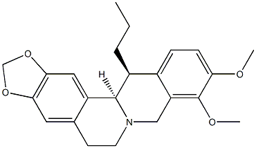(13S,13aR)-2,3-(Methylenedioxy)-9,10-dimethoxy-5,8,13,13a-tetrahydro-13-propyl-6H-dibenzo[a,g]quinolizine Structure