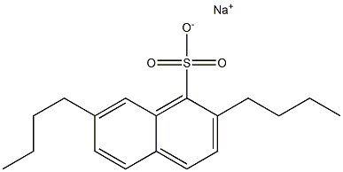 2,7-Dibutyl-1-naphthalenesulfonic acid sodium salt 구조식 이미지