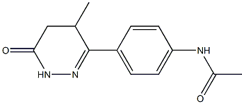 5-Methyl-6-(4-acetylaminophenyl)-4,5-dihydropyridazin-3(2H)-one 구조식 이미지