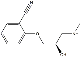 2-[(R)-2-Hydroxy-3-(methylamino)propoxy]benzonitrile 구조식 이미지