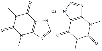 Theophylline calcium salt Structure