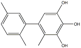 5-(2,5-Dimethylphenyl)-4-methylbenzene-1,2,3-triol 구조식 이미지