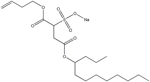 2-(Sodiosulfo)succinic acid 4-dodecyl 1-(3-butenyl) ester Structure