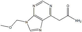 9-(Methoxymethyl)-9H-purine-6-acetamide 구조식 이미지