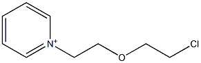 1-[2-(2-Chloroethoxy)ethyl]pyridinium Structure