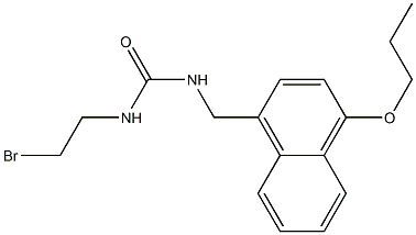 1-(2-Bromoethyl)-3-[(4-propoxy-1-naphtyl)methyl]urea Structure