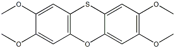 2,3,7,8-Tetramethoxyphenoxathiin 구조식 이미지