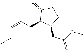 2-[(1S,2R)-2-[(Z)-2-Pentenyl]-3-oxocyclopentyl]acetic acid methyl ester Structure