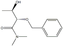 (2S,3R)-3-Hydroxy-2-(benzyloxy)-N,N-dimethylbutyramide 구조식 이미지