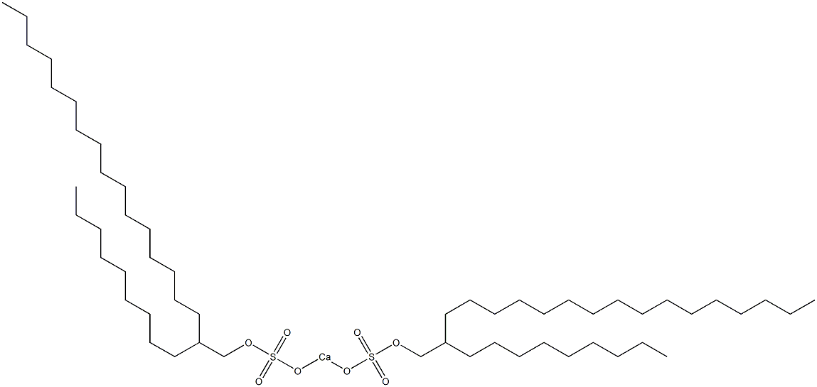 Bis(2-nonyloctadecyloxysulfonyloxy)calcium Structure