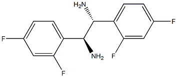 (1R,2S)-1,2-Bis(2,4-difluorophenyl)ethane-1,2-diamine Structure