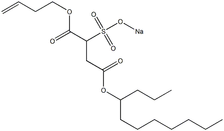 2-(Sodiosulfo)succinic acid 4-undecyl 1-(3-butenyl) ester 구조식 이미지