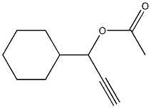 3-Acetoxy-3-cyclohexyl-1-propyne 구조식 이미지