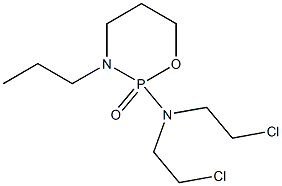 Tetrahydro-2-[bis(2-chloroethyl)amino]-3-propyl-2H-1,3,2-oxazaphosphorine 2-oxide Structure