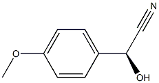 (2S)-2-Hydroxy-2-(4-methoxyphenyl)acetonitrile 구조식 이미지