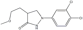 4-(2-Methoxyethyl)-1-(3,4-dichlorophenyl)pyrazolidin-3-one Structure
