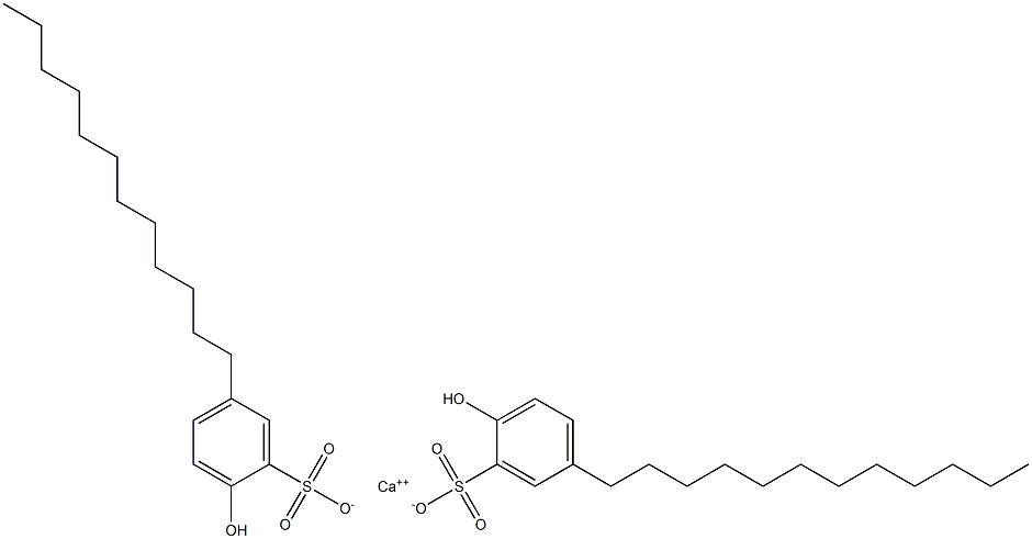 Bis(2-hydroxy-5-dodecylbenzenesulfonic acid)calcium salt Structure