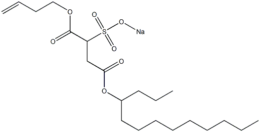 2-(Sodiosulfo)succinic acid 4-tridecyl 1-(3-butenyl) ester 구조식 이미지