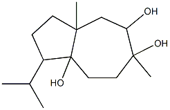 1-Isopropyl-3a,6-dimethyloctahydroazulene-5,6,8a(8H)-triol Structure