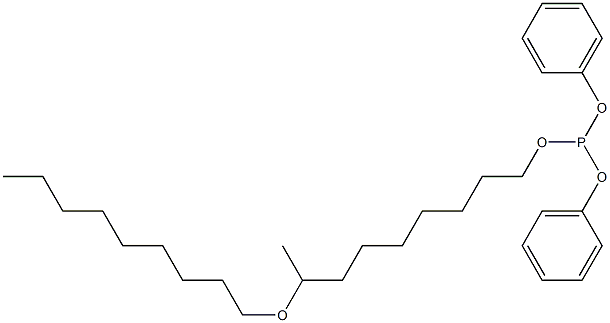 Phosphorous acid 8-(nonyloxy)nonyldiphenyl ester Structure