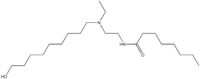 N-[2-[N-Ethyl-N-(9-hydroxynonyl)amino]ethyl]octanamide 구조식 이미지