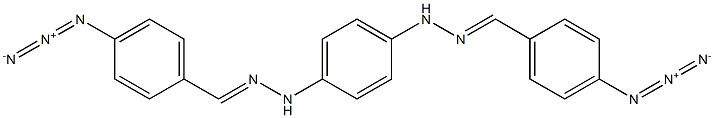 N,N'-Bis[[(4-azidophenyl)methylene]amino]-p-phenylenediamine 구조식 이미지