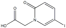 1,2-Dihydro-5-iodo-2-oxopyridine-1-acetic acid Structure