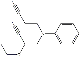 N-Cyanoethoxyethyl-N-cyanoethylanilin 구조식 이미지